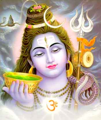 Shiva with a cup of poison