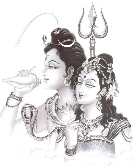 Shiva and Parvathi